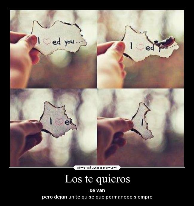 Los te quieros -