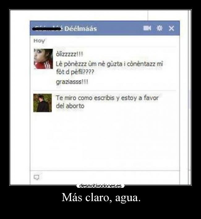 Más claro, agua. - 