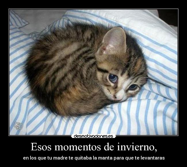 Esos momentos de invierno, - 