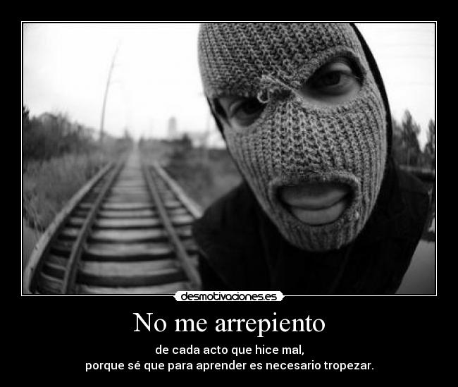 No me arrepiento -