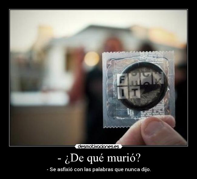 - ¿De qué murió? - 