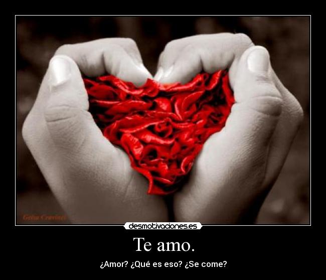 Te amo. -
