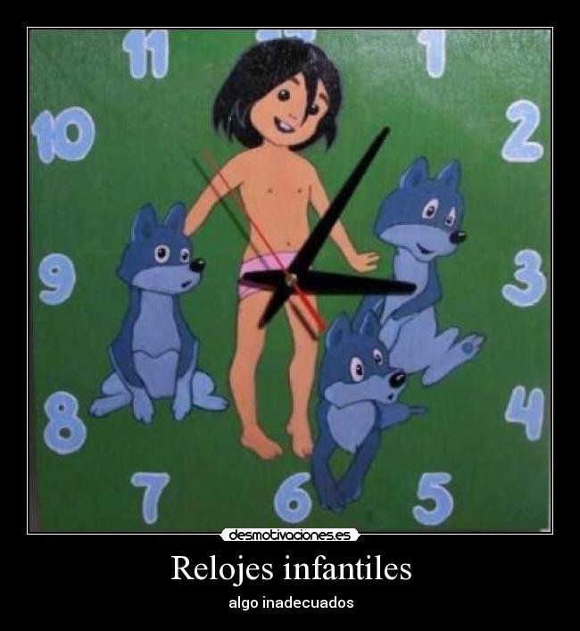Relojes infantiles - algo inadecuados