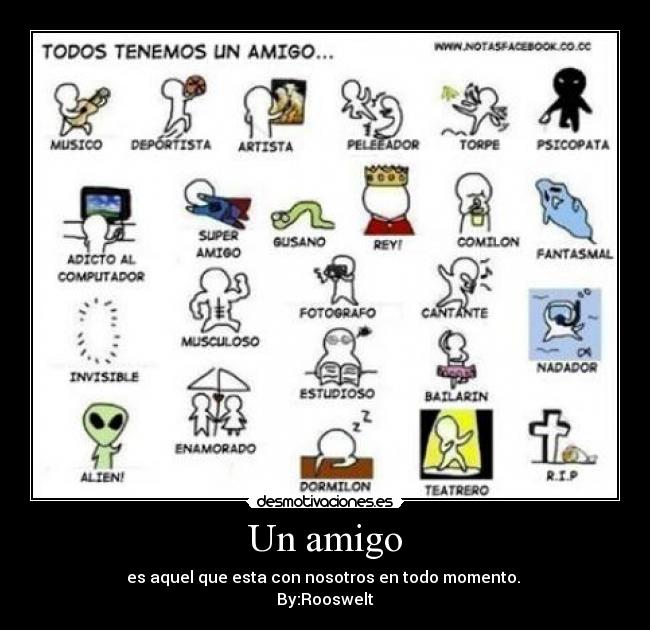 Un amigo -