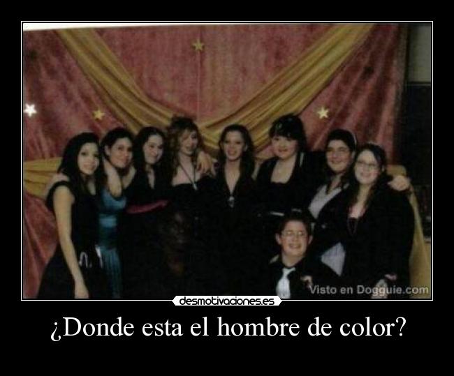 ¿Donde esta el hombre de color? - 