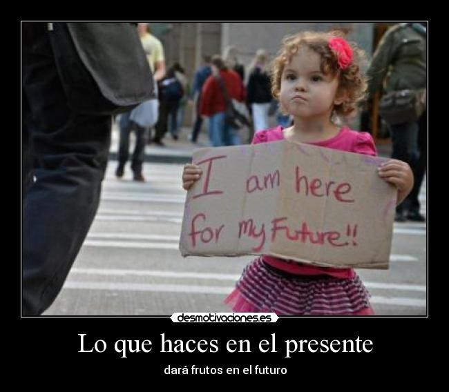 Lo que haces en el presente -