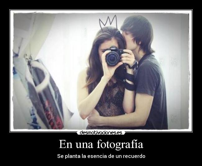 En una fotografía - 