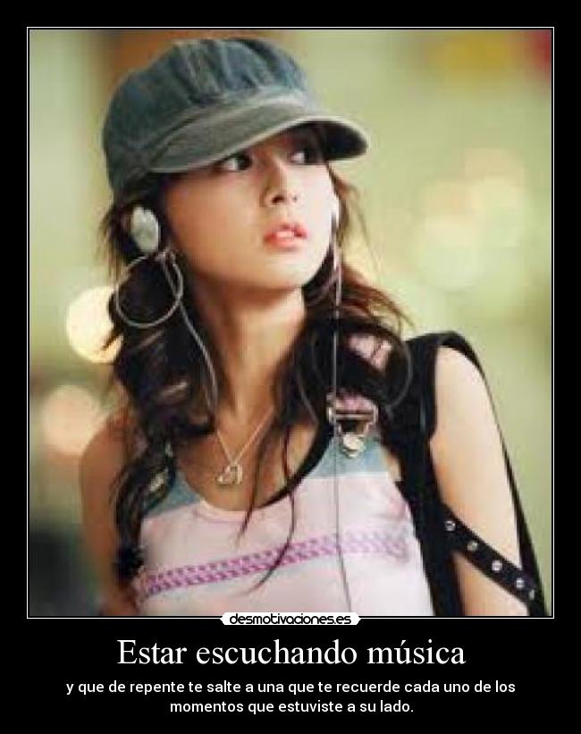 Estar escuchando música -