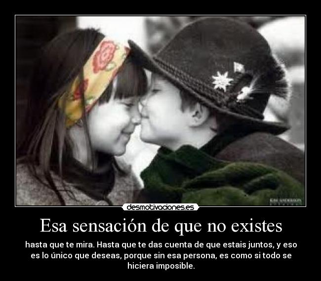 Esa sensación de que no existes -