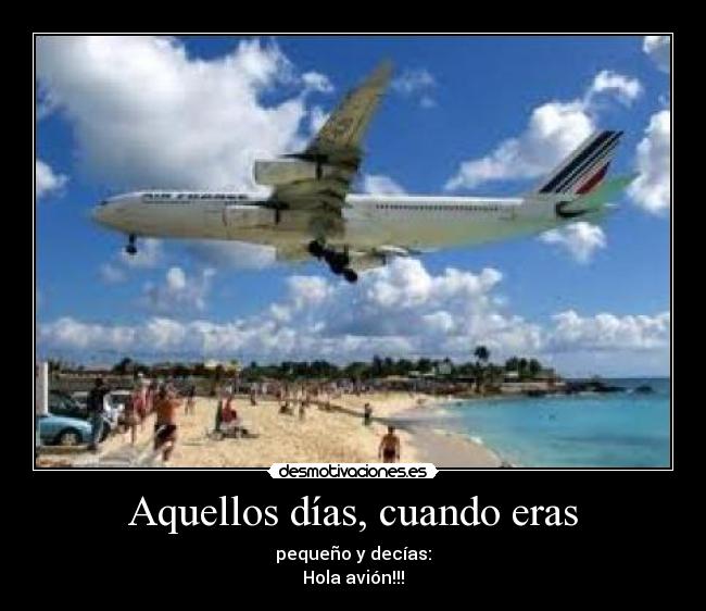 carteles hola avion desmotivaciones