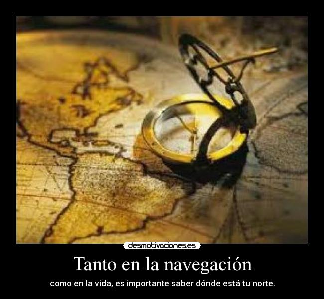 Tanto en la navegación -