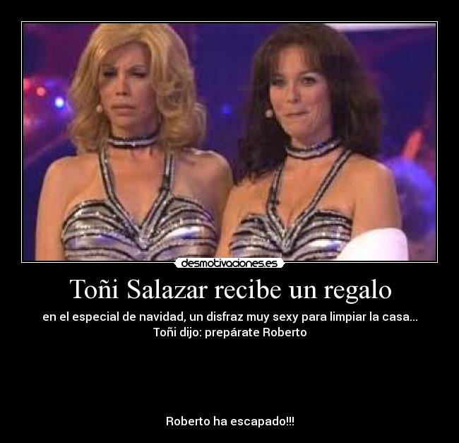Toñi Salazar recibe un regalo - 