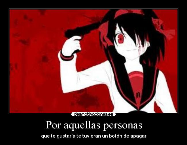 Por aquellas personas -