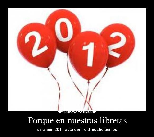 Porque en nuestras libretas -