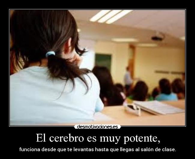 El cerebro es muy potente, - 