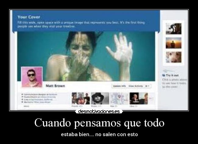 Cuando pensamos que todo - estaba bien.... no salen con esto