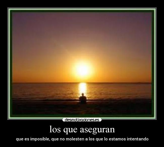 los que aseguran -