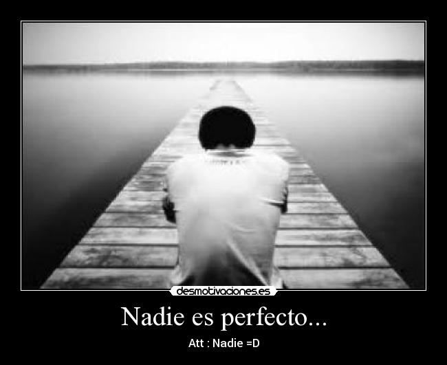 Nadie es perfecto... - Att : Nadie =D