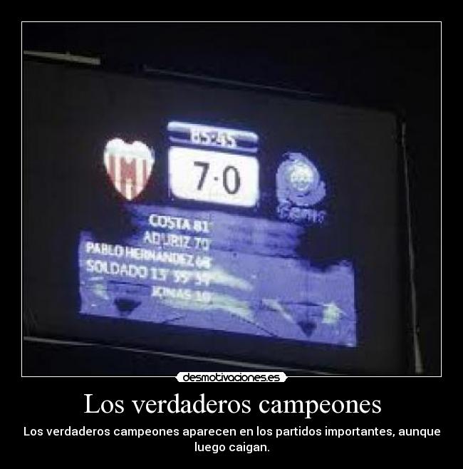 carteles los verdaderos campeones desmotivaciones