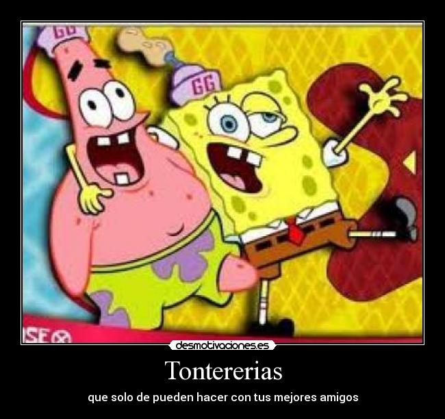 carteles bob esponja patricio boludos desmotivaciones