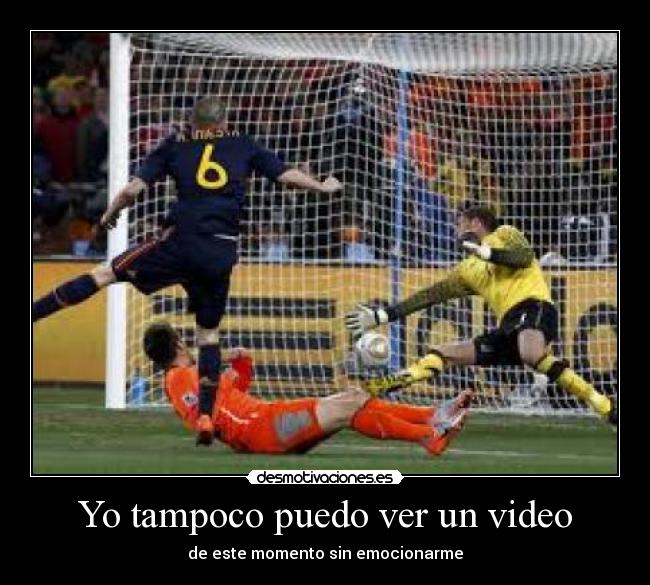 Yo tampoco puedo ver un video -