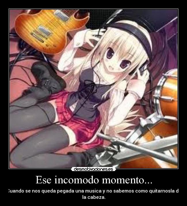 Ese incomodo momento... -