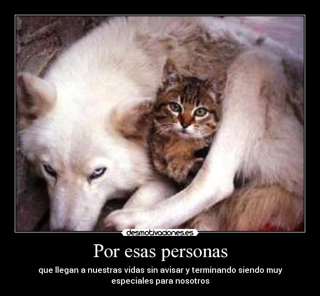 Por esas personas -
