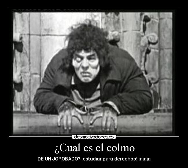 ¿Cual es el colmo -