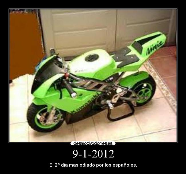 9-1-2012 - El 2º dia mas odiado por los españoles.