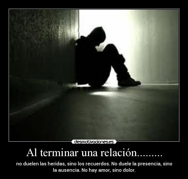 Al terminar una relación......... -