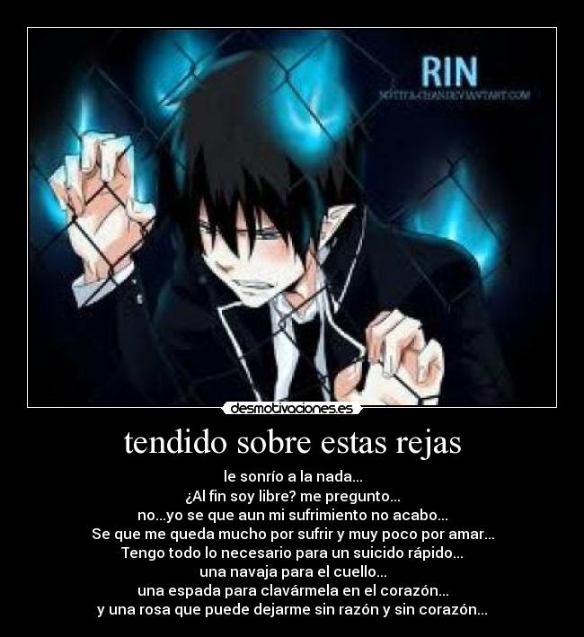 tendido sobre estas rejas - 