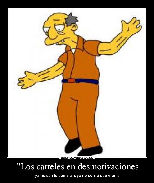Los carteles en desmotivaciones -