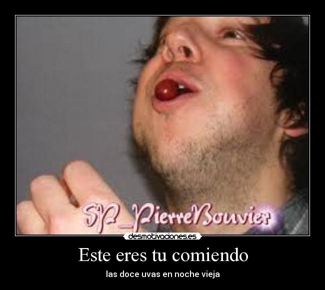 Este eres tu comiendo -