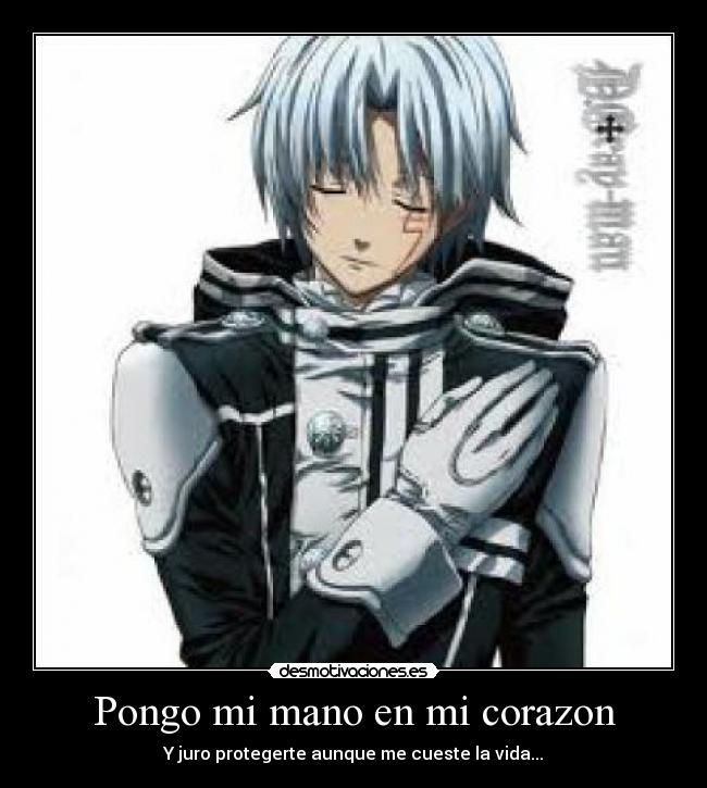 Pongo mi mano en mi corazon -