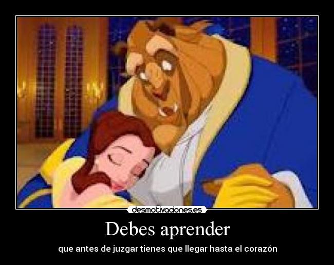 Debes aprender -