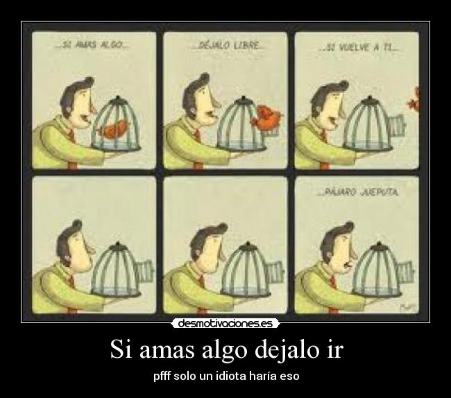 Si amas algo dejalo ir - 