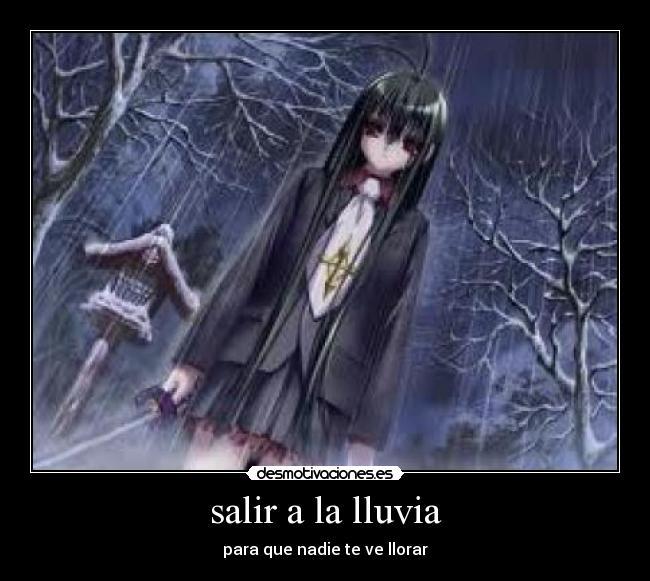 salir a la lluvia -