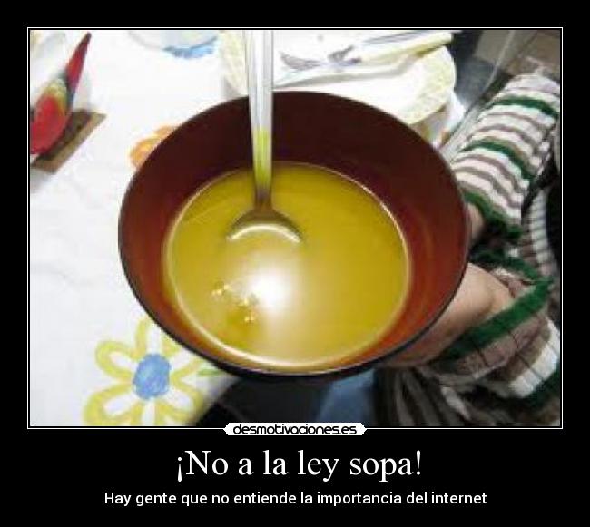 ¡No a la ley sopa! -