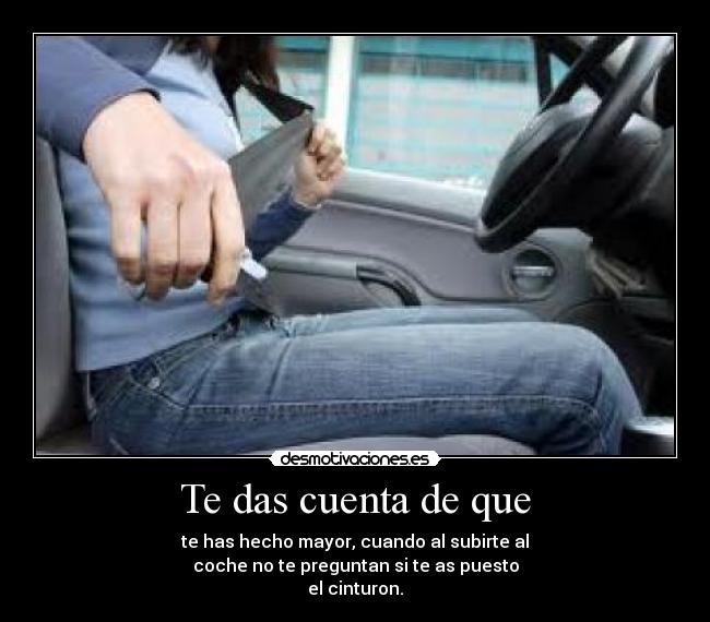 Te das cuenta de que - 