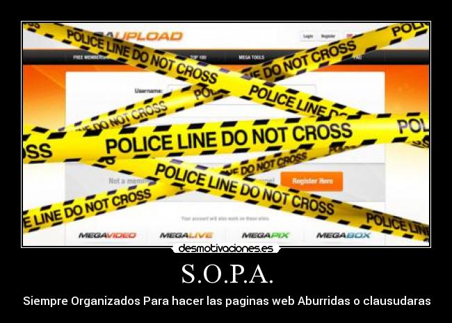 S.O.P.A. - Siempre Organizados Para hacer las paginas web Aburridas o clausudaras