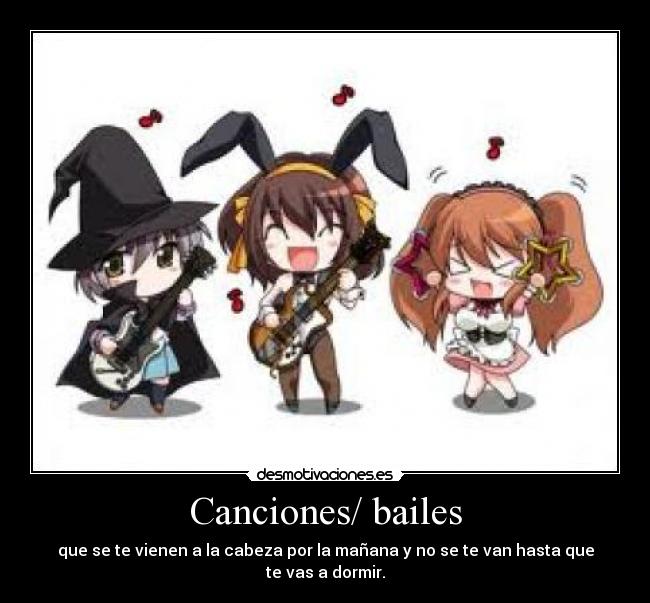 Canciones/ bailes -