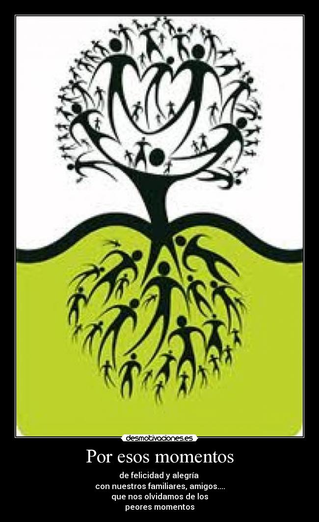 Por esos momentos - de felicidad y alegría 
con nuestros familiares, amigos....
que nos olvidamos de los
peores momentos