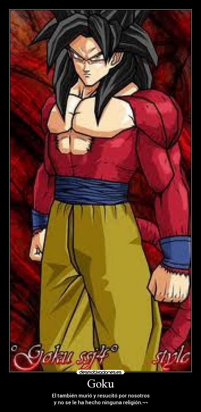 carteles goku muerte resucitar religion desmotivaciones