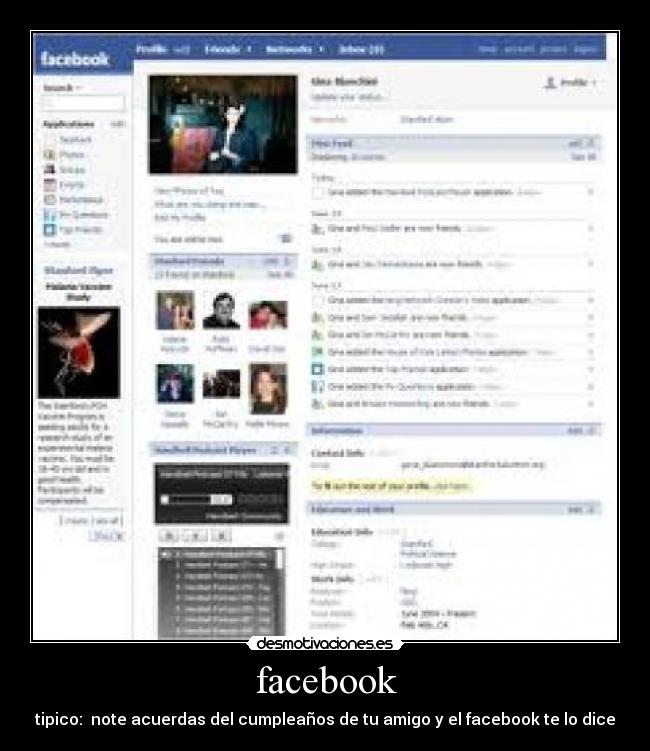 facebook - tipico: note acuerdas del cumpleaños de tu amigo y el facebook te lo dice