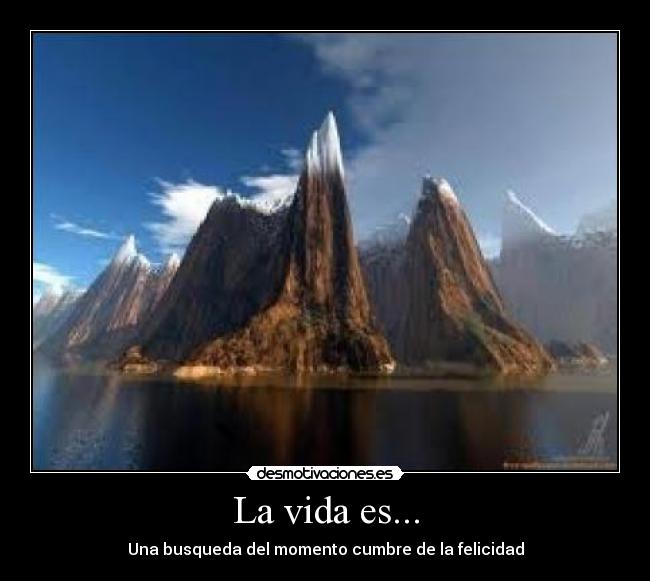 La vida es... -