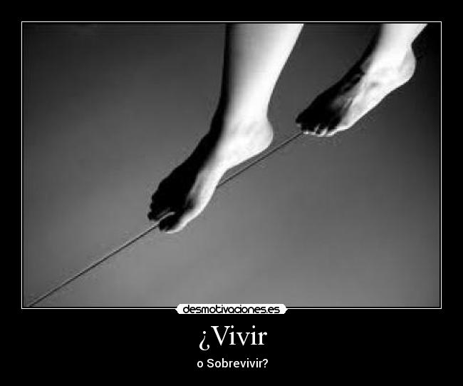 ¿Vivir - o Sobrevivir?