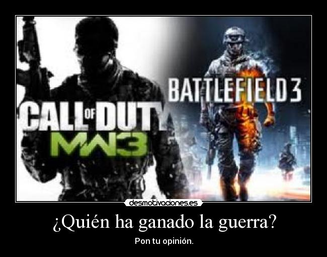 ¿Quién ha ganado la guerra? -