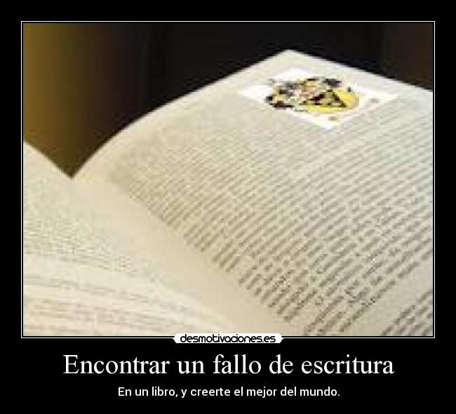 carteles encontrar fallo escritura libro desmotivaciones