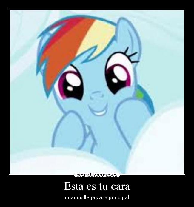 Esta es tu cara - cuando llegas a la principal.