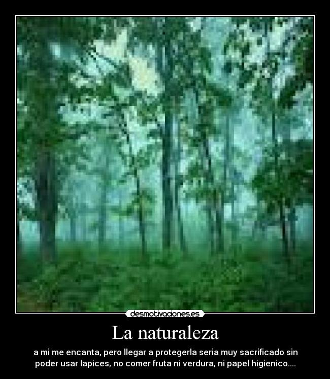 La naturaleza -